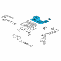 OEM 2008 Cadillac CTS Panel Asm-Rear Floor Diagram - 25883364