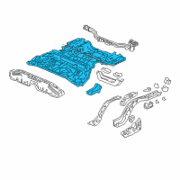 OEM 2006 Honda Accord Panel Set, RR. Floor Diagram - 04655-SDR-A10ZZ