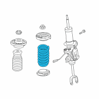 OEM 2014 BMW 760Li Front Coil Spring Diagram - 31-33-6-786-773