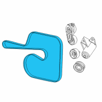 OEM 2008 Jeep Commander Belt-SERPENTINE Diagram - 53013676AC