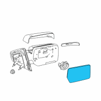 OEM Ford Mirror Glass Diagram - BL3Z-17K707-A