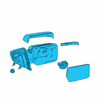 OEM 2010 Ford F-150 Mirror Outside Diagram - 9L3Z-17682-BB