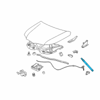 OEM 2008 Pontiac Torrent Support Strut Diagram - 15861910