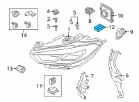 OEM BMW 840i Set Of Screws Diagram - 63-11-7-387-835