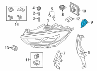 OEM BMW 840i xDrive Gran Coupe Led Mod.Turn Signal/Daytime Running Diagram - 63-11-9-498-649