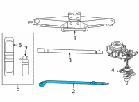 OEM Jeep Grand Cherokee L Wheel Lug Nut Diagram - 68536626AA