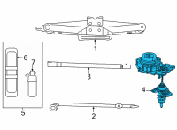 OEM Jeep Grand Cherokee L WINCH-Spare Tire Carrier Diagram - 68458004AB