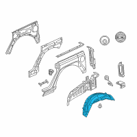 OEM 2019 Jeep Wrangler Shield-Splash Diagram - 68270816AD