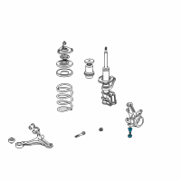 OEM 2003 Honda Civic Joint Complete, Front Lower Diagram - 51220-S5A-305