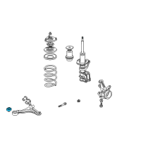 OEM 2005 Honda Civic Bush, Front Compliance Diagram - 51391-S5A-801