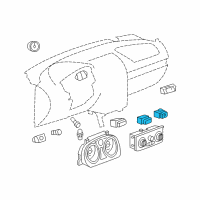OEM Chevrolet Cobalt Switch Asm-Driver Seat Heater Diagram - 15817488