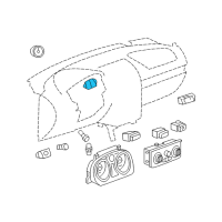 OEM 2009 Chevrolet Cobalt Hazard Switch Diagram - 15853937