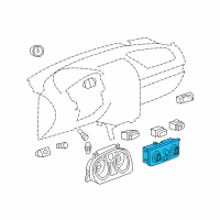 OEM 2005 Chevrolet Cobalt Air Conditioner Heater Climate Control Diagram - 15829485