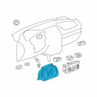 OEM Chevrolet Cobalt Cluster Assembly Diagram - 25817506