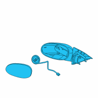 OEM 2007 Buick LaCrosse Mirror Outside Diagram - 15886520