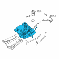 OEM 2014 Lincoln MKX Fuel Tank Diagram - BT4Z-9002-B