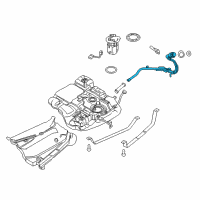 OEM 2014 Lincoln MKX Filler Pipe Diagram - BT4Z-9034-A