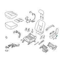 OEM 2018 Nissan Titan Switch Assembly Seat Lumber Diagram - 87317-3TD6A