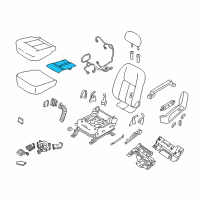 OEM Nissan Titan XD Heater Unit-Front Seat Cushion Diagram - 87335-EZ00A