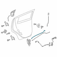 OEM 2017 Chevrolet Spark Lock Rod Diagram - 95373750