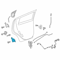 OEM 2017 Chevrolet Spark Upper Hinge Diagram - 96689982