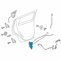 OEM 2019 Chevrolet Spark Latch Diagram - 95380557