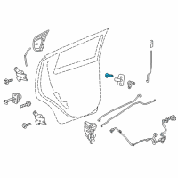 OEM Pontiac G3 Striker Screw Diagram - 94501688