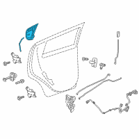 OEM Chevrolet Spark Handle, Outside Diagram - 95390397