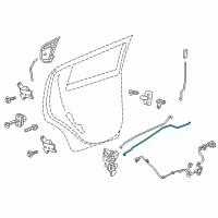 OEM 2017 Chevrolet Spark Lock Rod Diagram - 95373758