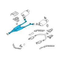 OEM 2018 Infiniti Q70L MUFFLER Assembly-Exhaust, Sub Diagram - 20300-1PM0A