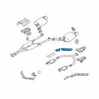 OEM 2014 Infiniti Q70 INSULATOR Heat, Front Tube Upper Diagram - 20516-1MC1A