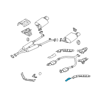 OEM Infiniti INSULATOR-Heat Exhaust Tube Front Lower Diagram - 20511-EJ70A