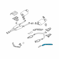 OEM Infiniti INSULATOR-Heat Exhaust Tube Front Lower Diagram - 20511-1MC0A