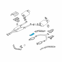 OEM Infiniti INSULATOR-Heat, Front Tube Upper Diagram - 20516-EH001