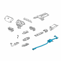 OEM 1999 Honda Accord Pipe B, Exhuast Diagram - 18220-S82-A01