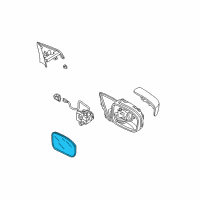 OEM 2004 Acura TSX Mirror Sub-Assembly, Passenger Side (R1400) Diagram - 76203-SEA-A22