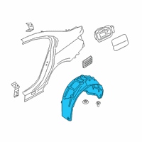 OEM BMW M340i COVER, WHEEL HOUSING, REAR L Diagram - 51-71-9-627-871