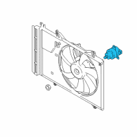 OEM 2017 Toyota Yaris iA Fan Motor Diagram - 16363-WB001