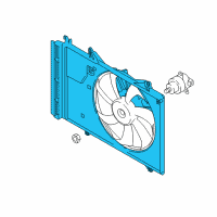 OEM Scion iA Fan Shroud Diagram - 16711-WB001