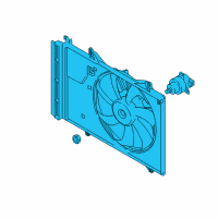 OEM 2020 Toyota Yaris Fan Module Diagram - 16360-WB001