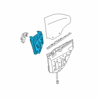OEM 2009 BMW M3 Rear Right Window Regulator Diagram - 51-37-7-198-050