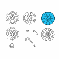 OEM 2017 Kia Rio Wheel Assembly-Aluminum Diagram - 529101W450