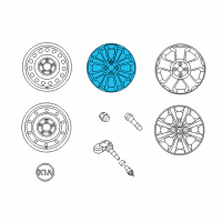 OEM 2017 Kia Rio Wheel Assembly-Aluminum Diagram - 529101W650
