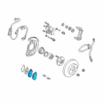 OEM 2002 Toyota Camry Front Pads Diagram - 04465-33121