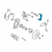 OEM 2000 Toyota Camry Caliper Support Diagram - 47721-33081