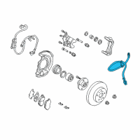 Genuine Toyota Camry Brake Hose diagram