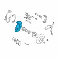 OEM 1999 Lexus ES300 Cover, Disc Brake Dust Diagram - 47781-06020