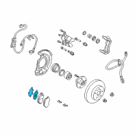 OEM Lexus SHIM Kit, Anti SQUEAL Diagram - 04945-06060