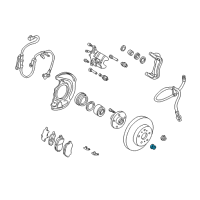 OEM 1992 Toyota Previa Axle Nut Diagram - 90179-22020
