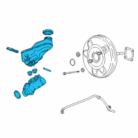 OEM 2018 Chevrolet Malibu Master Cylinder Diagram - 84118574